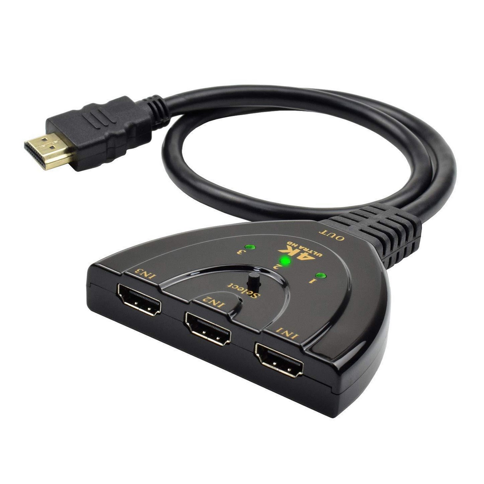 3 IN 1 HDMI Converter Auto Select 4K 1080P HDMI Switch Switcher For PS4 PRO XBox