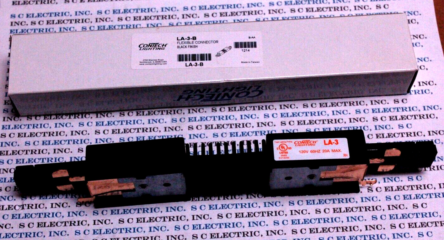 CONTECH LIGHTING LA-3-B FLEXIBLE CONNECTOR BLACK