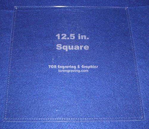 Square Template 12.5" with Seam Allowance - Clear 1/8 Inch