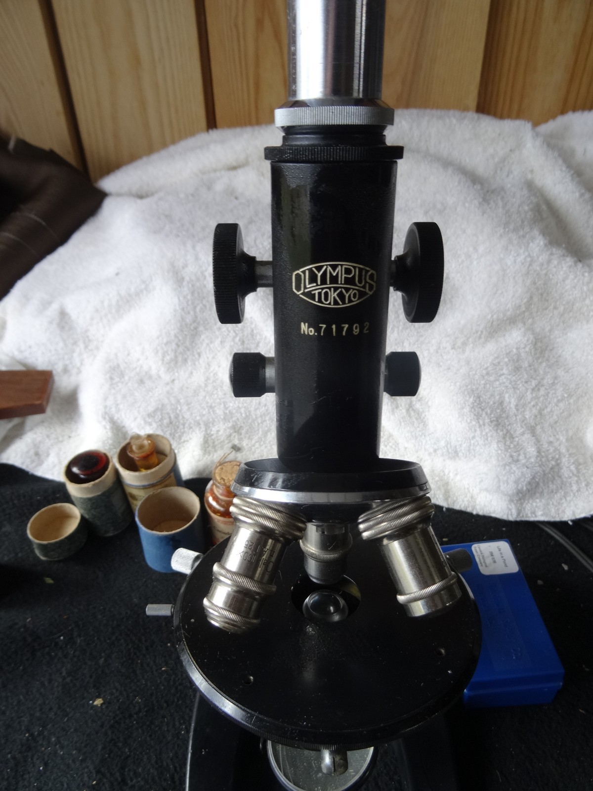 Olympus Microscope tokyo with case and extras