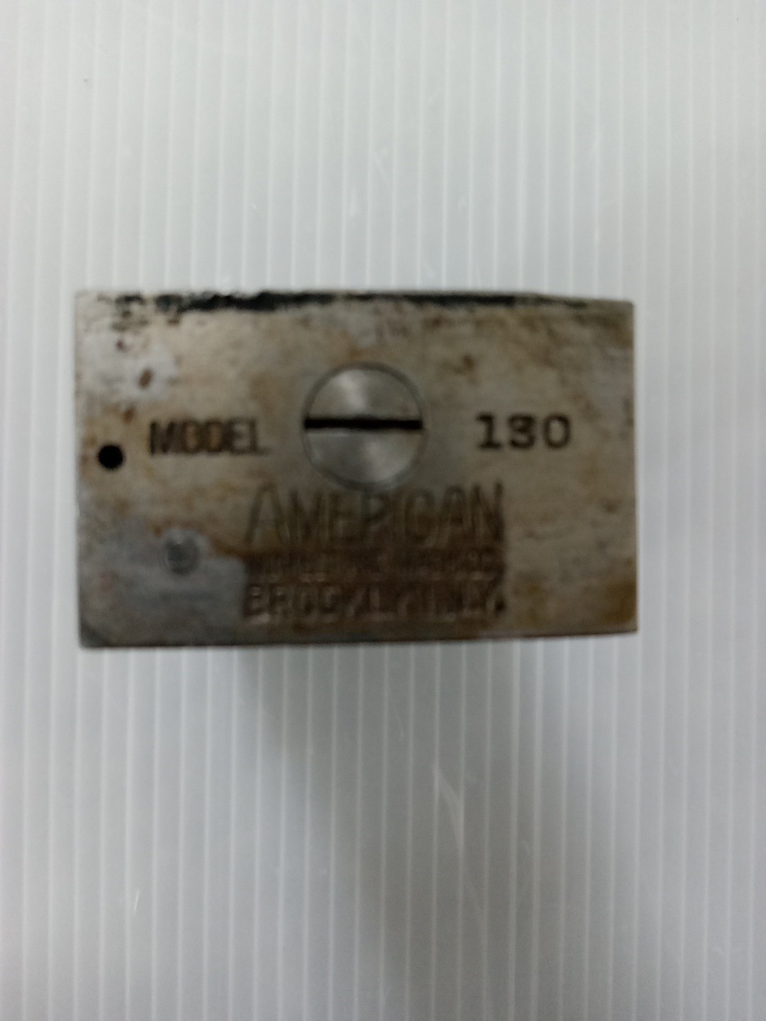 American Numbering Reverse letterpress numbering machine Model 130. Used