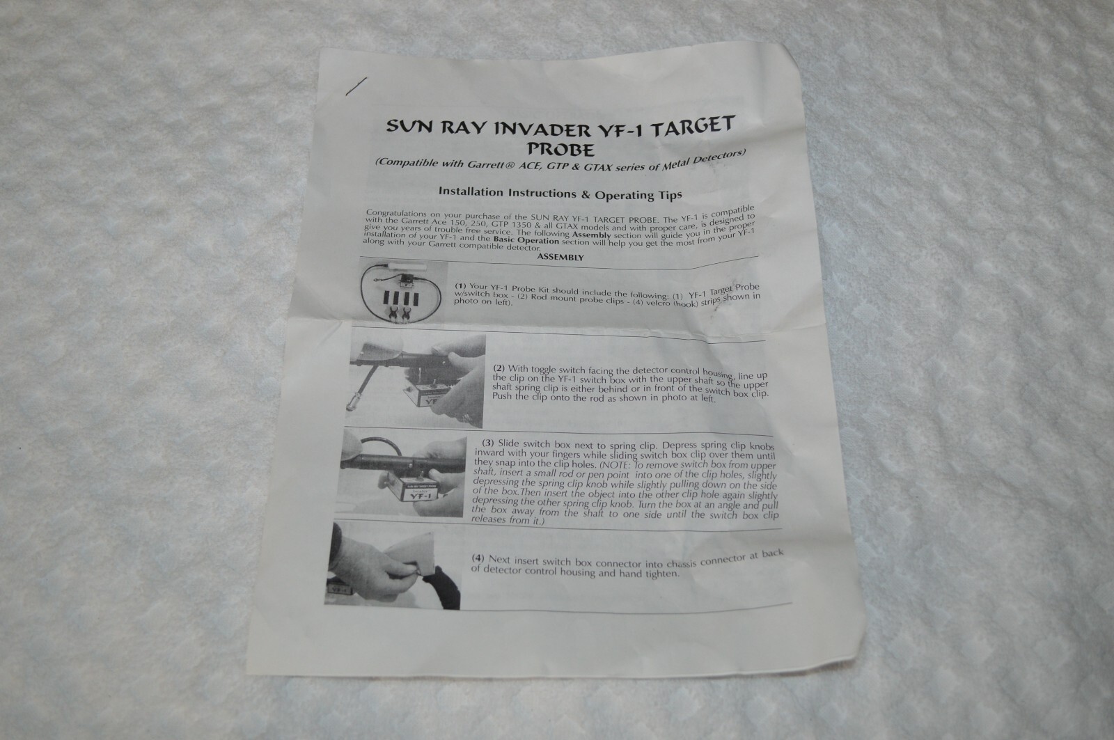 SUN RAY ~ INVADER ~ YF-1 ~ TARGET PROBE ~ EXTRA TIPS ~ NEW ~ 1