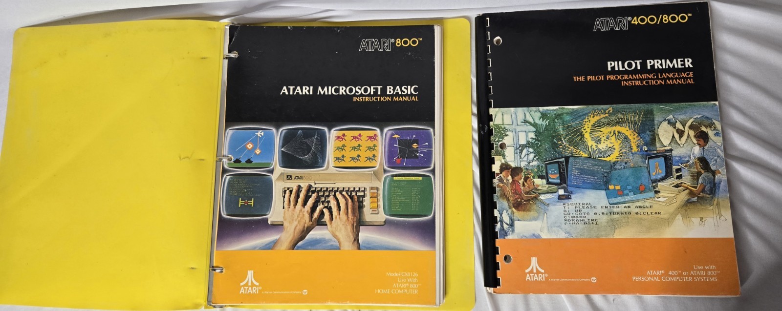 Set Of Atari vintage 1981 programming manuals for the Atari 400/800 & Atari 800