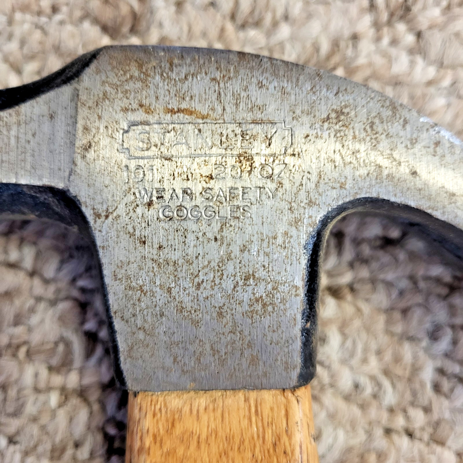 Vintage NOS Pair Stanley Hammers - Forged Head #51-820 & 100 Plus # 101 NOS