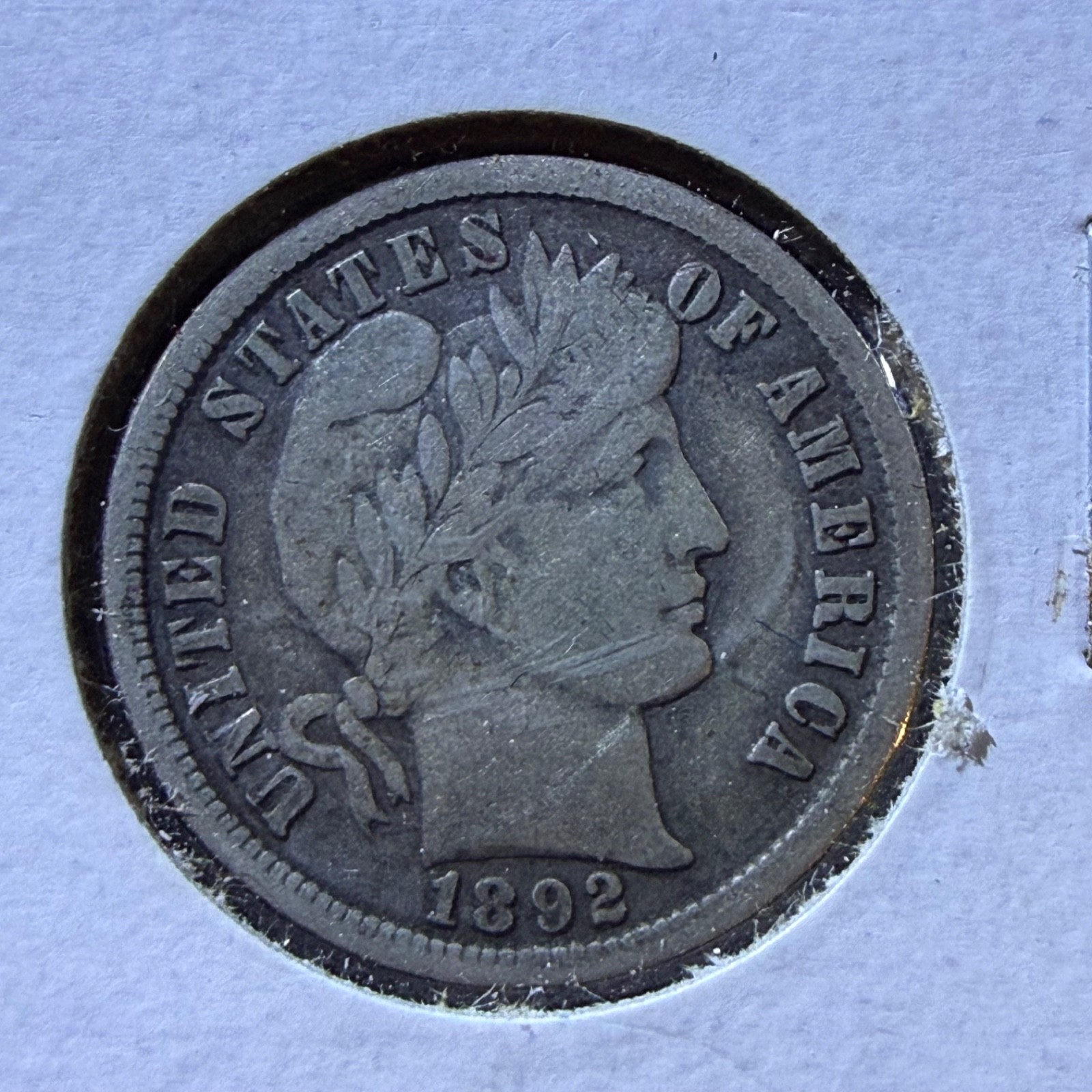 1892-O Barber Silver Dime VF New Orleans Mint