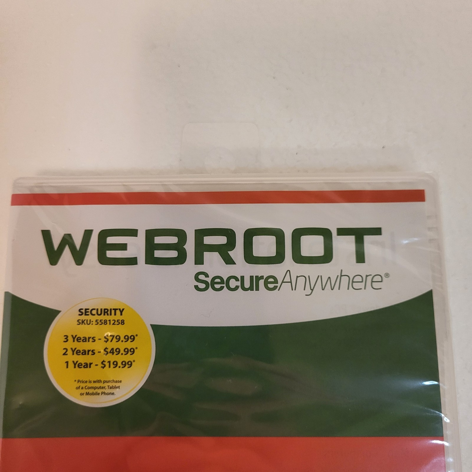 Webroot Secure Anywhere Internet Security w Antivirus PC Mac Mobile 3 Device New