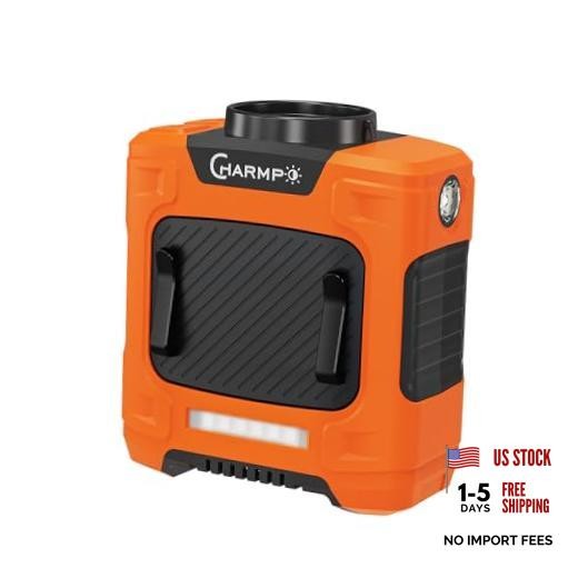 Waist Fan - Portable Cooling Clip Belt Fan with 10000mAh Battery, Large Orange