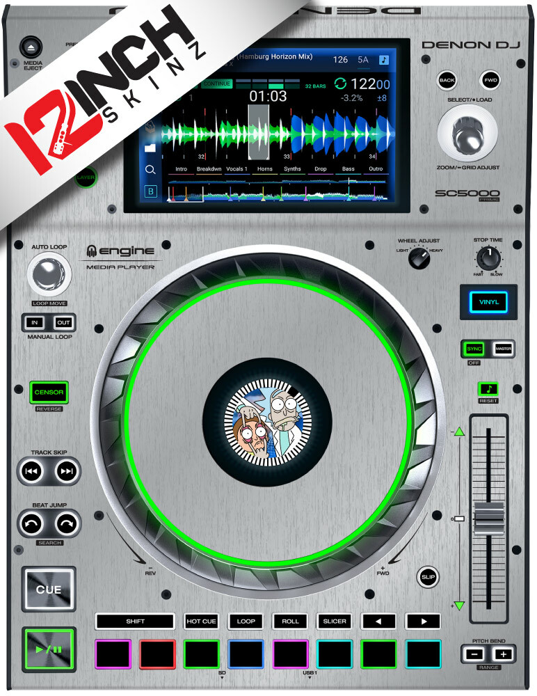 Denon SC5000/5000M Prime Skin (Pair) Brushed Silver