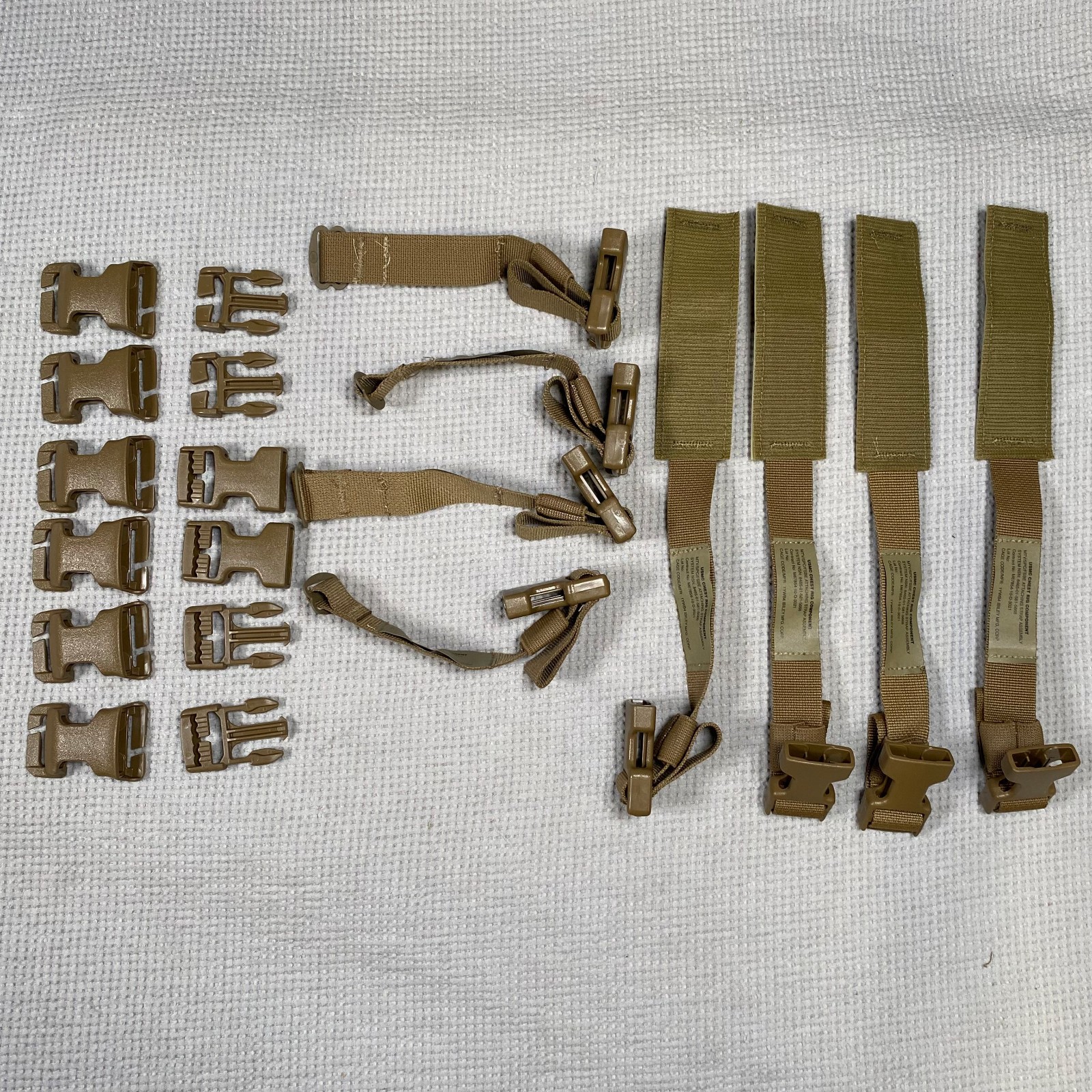 USMC Ibiley Chest Rig Tap Vest Buckle Repair Kit 8465-01-613-1250 Coyote NIB