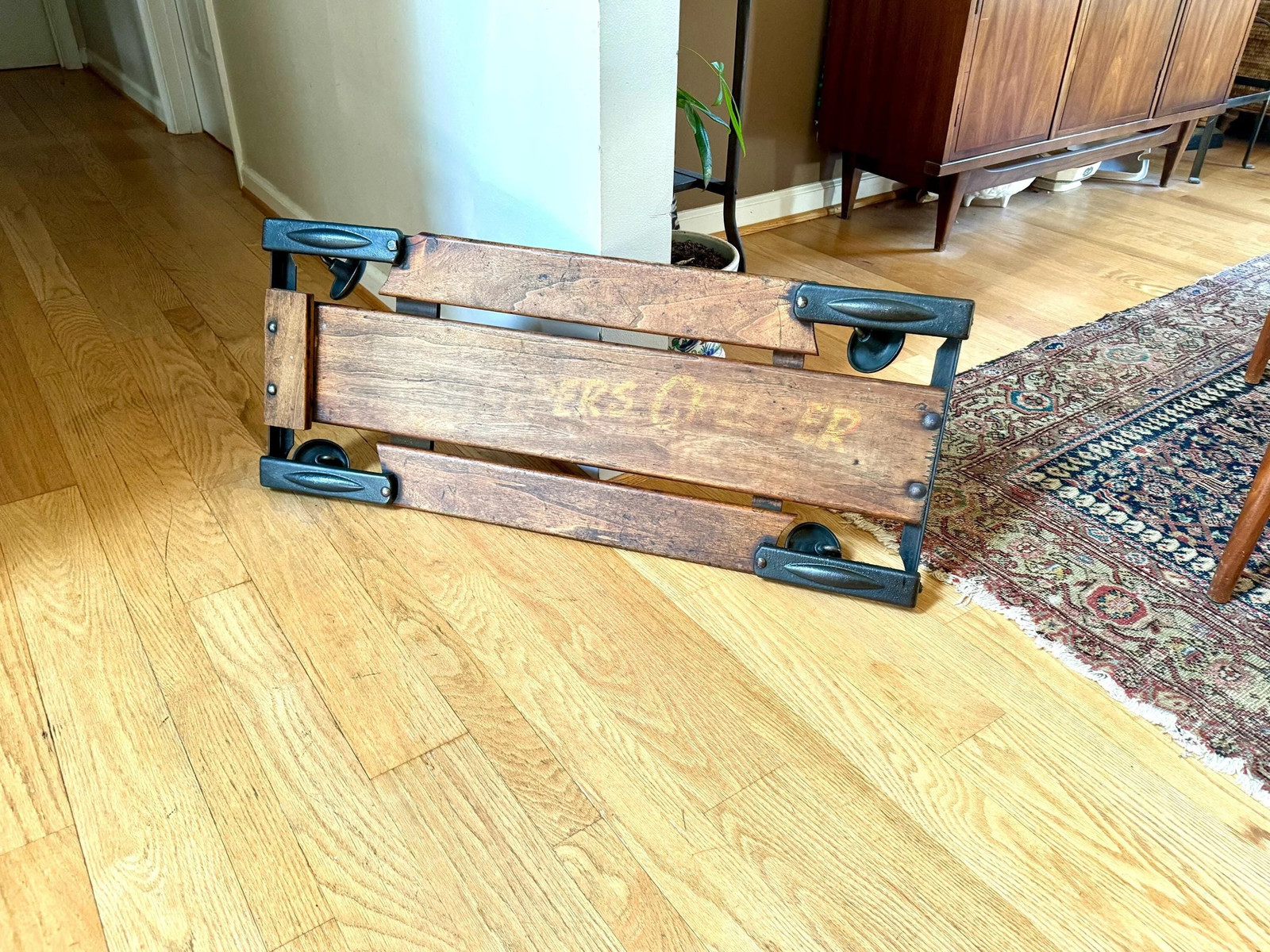 Vtg Metal and Wood Lisle Mechanics Creeper | Jeepers Creeper Automotive Creeper
