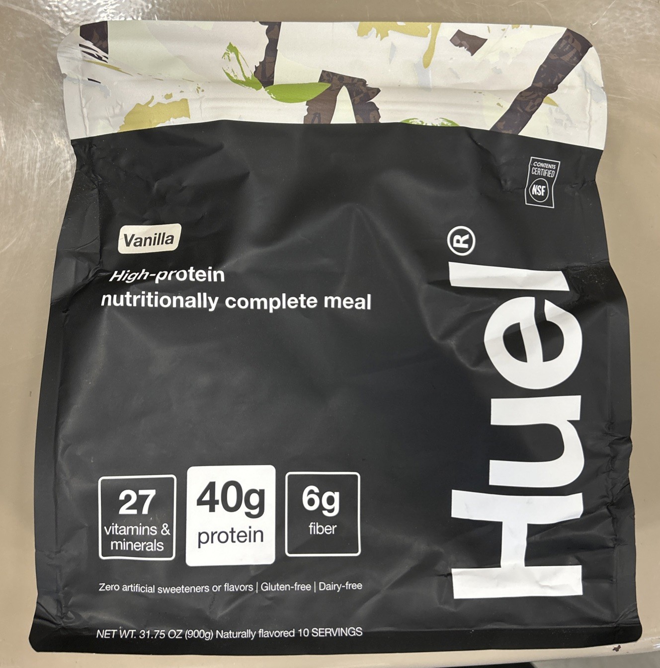 Huel Black Edition Vanilla 40g – Vegan Protein, 10 Servings, Gluten-Free Powder