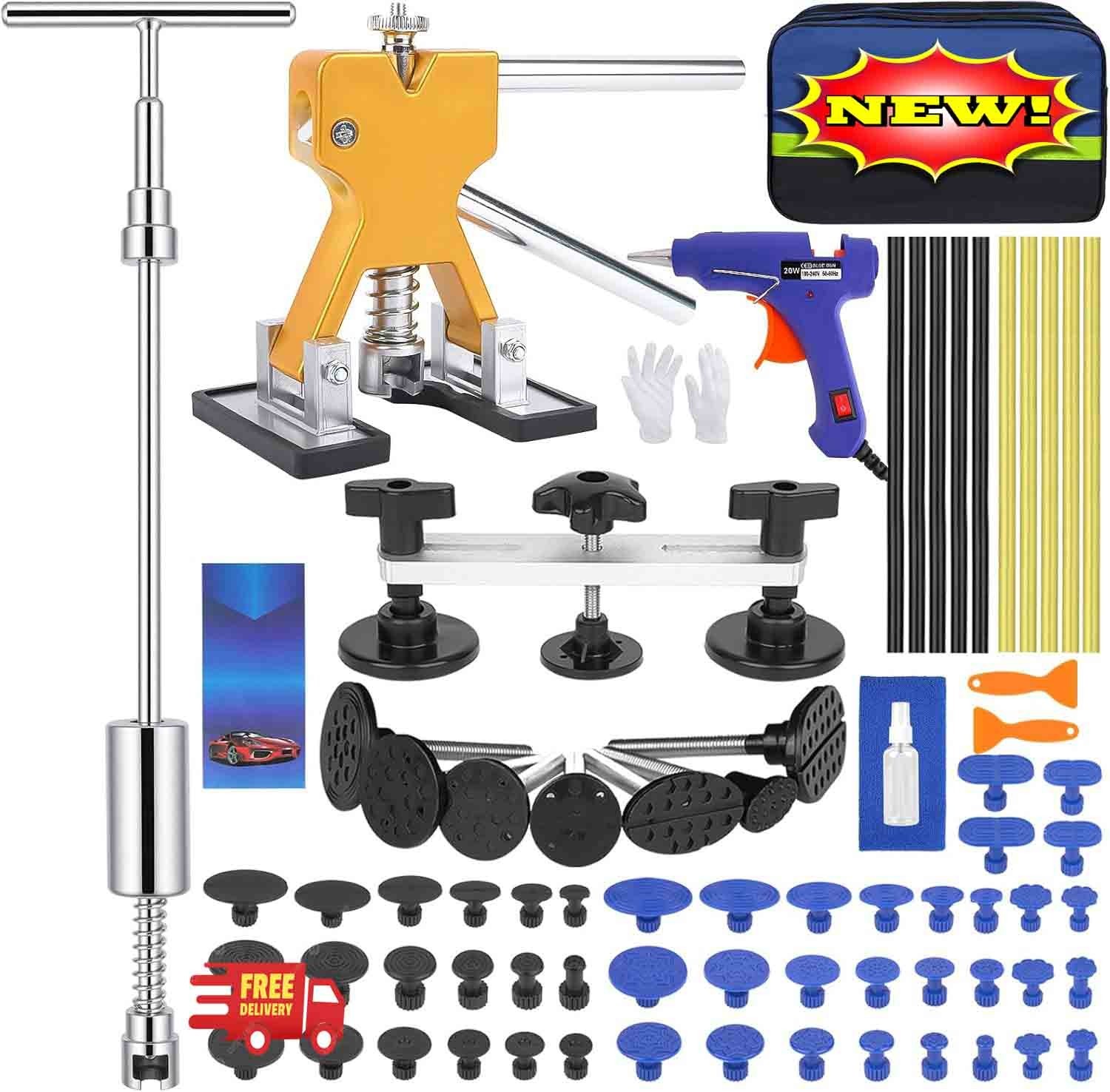 Kit de reparación de abolladuras para autos, herramienta para eliminar abolladur