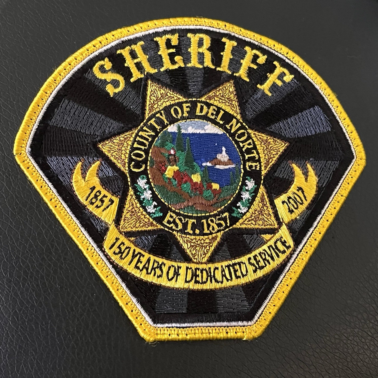 Del Norte County California Sheriff 150 Years Patch