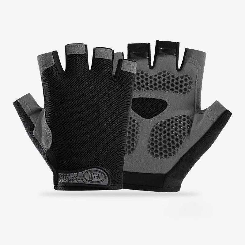 Gym Gloves Fitness Training Fingerless Men Women Bodybuilding Exercise Sports