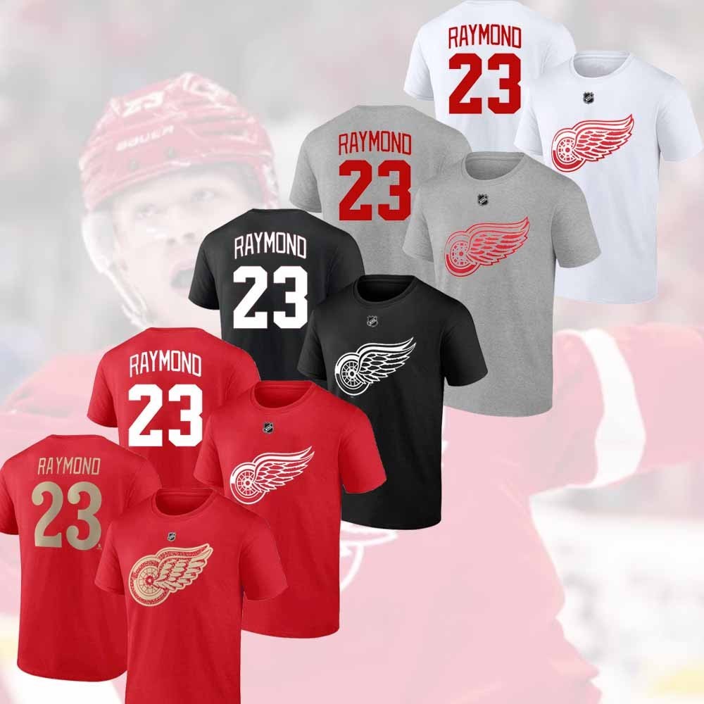 Lucas Raymond #23 Detroit Red Wings Name & Number Player Unisex Gifts For Fans