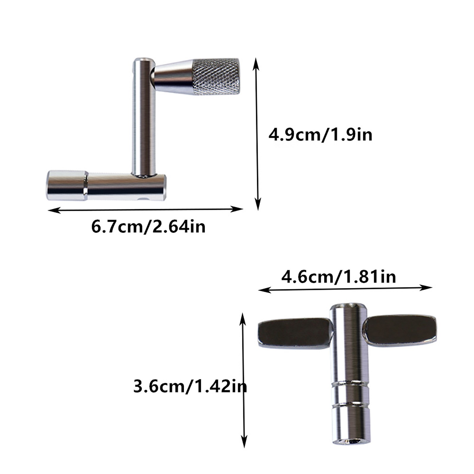4 Piece Universal Drum Key Set with Continuous Motion Speed Key for Tuning