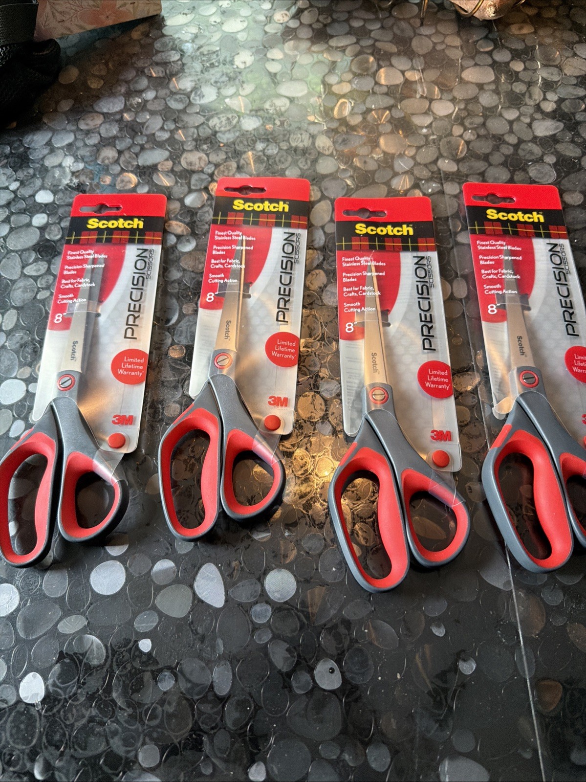 Brand New 4 pack Scissors Precision Scotch New 8"
