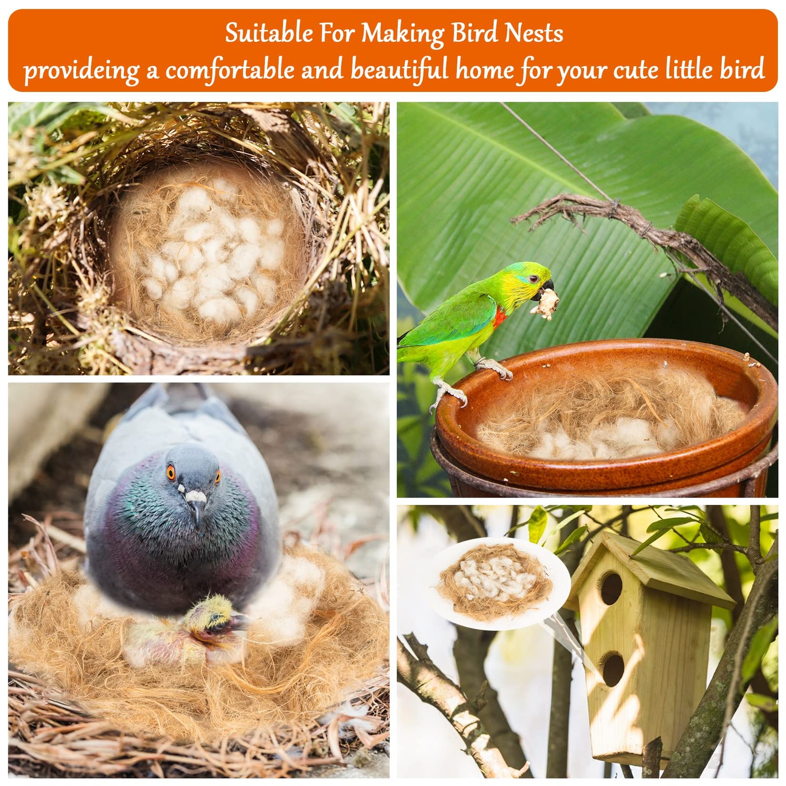 Sukh Bird Nesting Material - Nests Bedding Hummingbird No