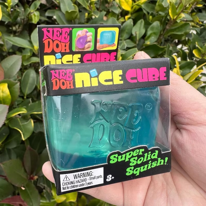 Needoh Nice Cube Stress Reliever for Anxiety Sensory Cube for Adult  & Kids