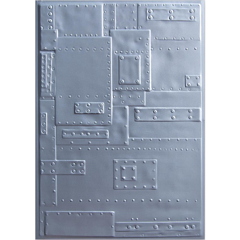Sizzix 3-D Textured Impressions Embossing Folder FOUNDRY Tim Holtz Item 662717