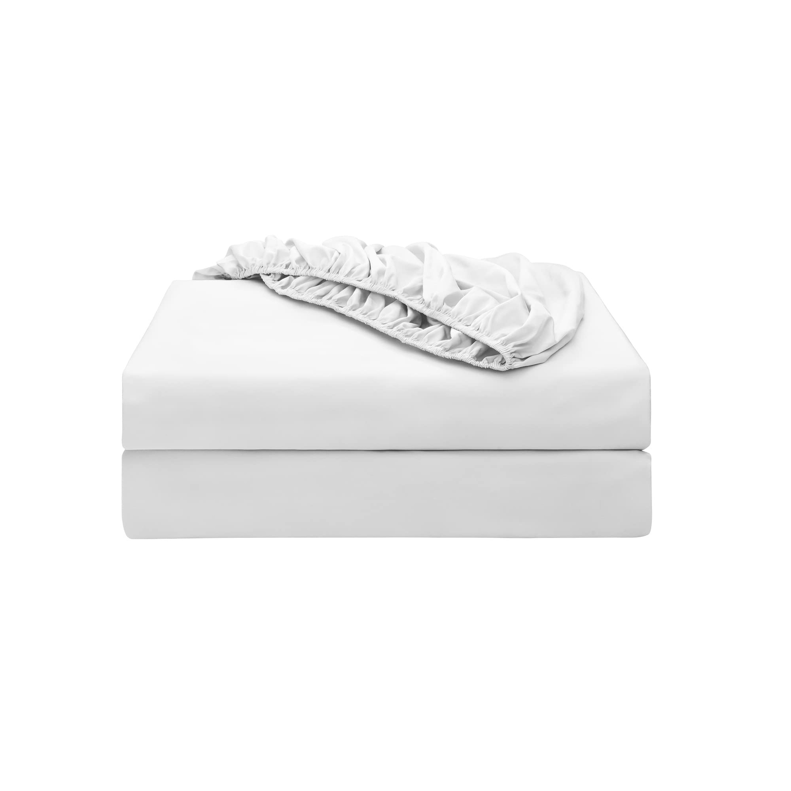 2-Pack Pure Cotton Fitted Sheet Queen Size, 600 Thread Count 16" Deep Pocket ...