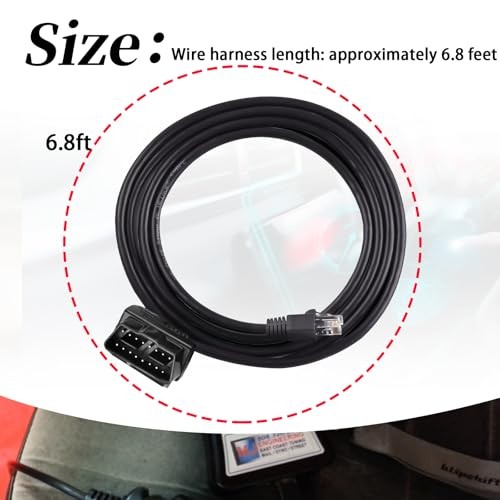 OBD-II to RJ45 6ft Cable(1PCS) Fits for EFILive FlashScan V2 Replacement Cable