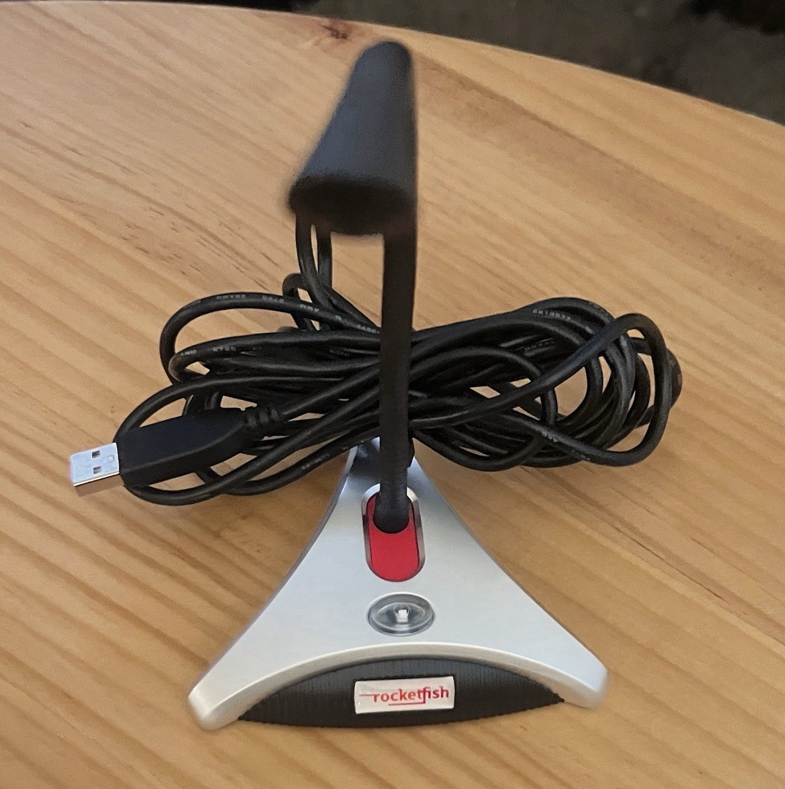 Rocketfish RF-USBMIC USB Desktop Microphone Gooseneck PC Audio Input