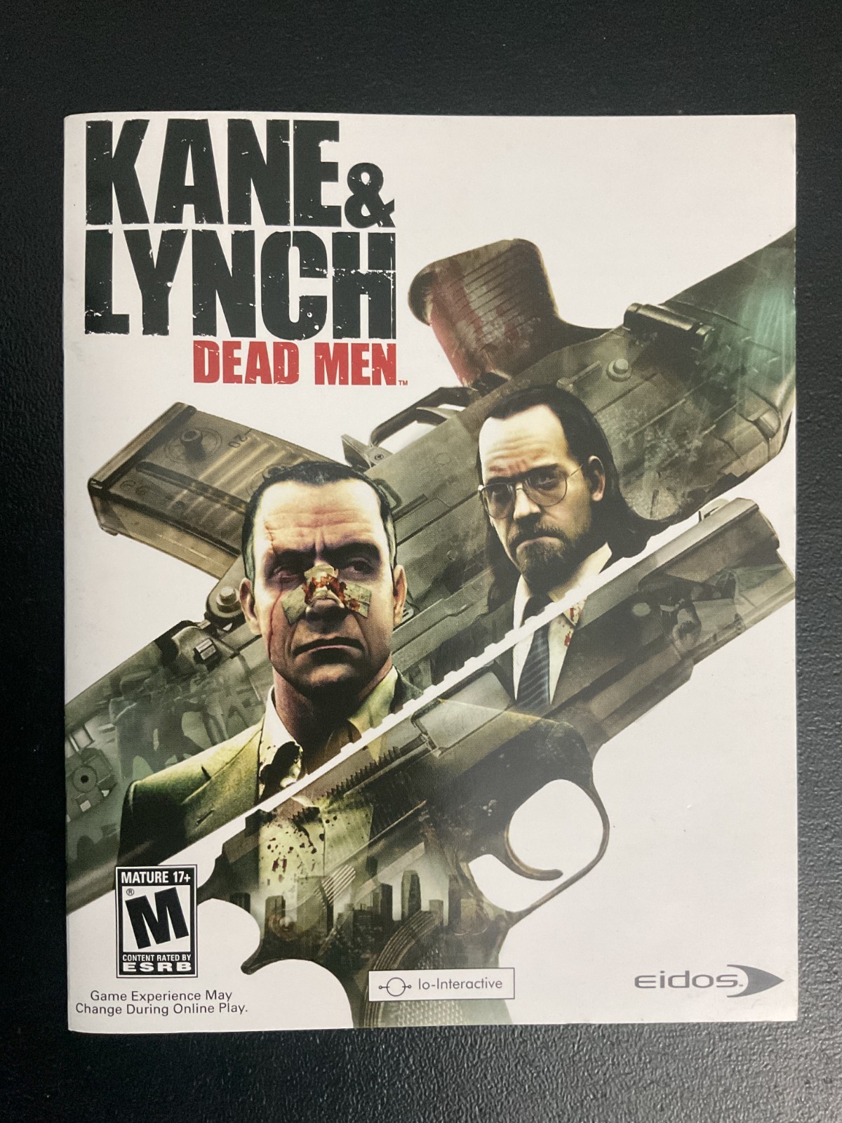 Kane & Lynch Dead Men PS3 PlayStation 3 Instruction Manual Only