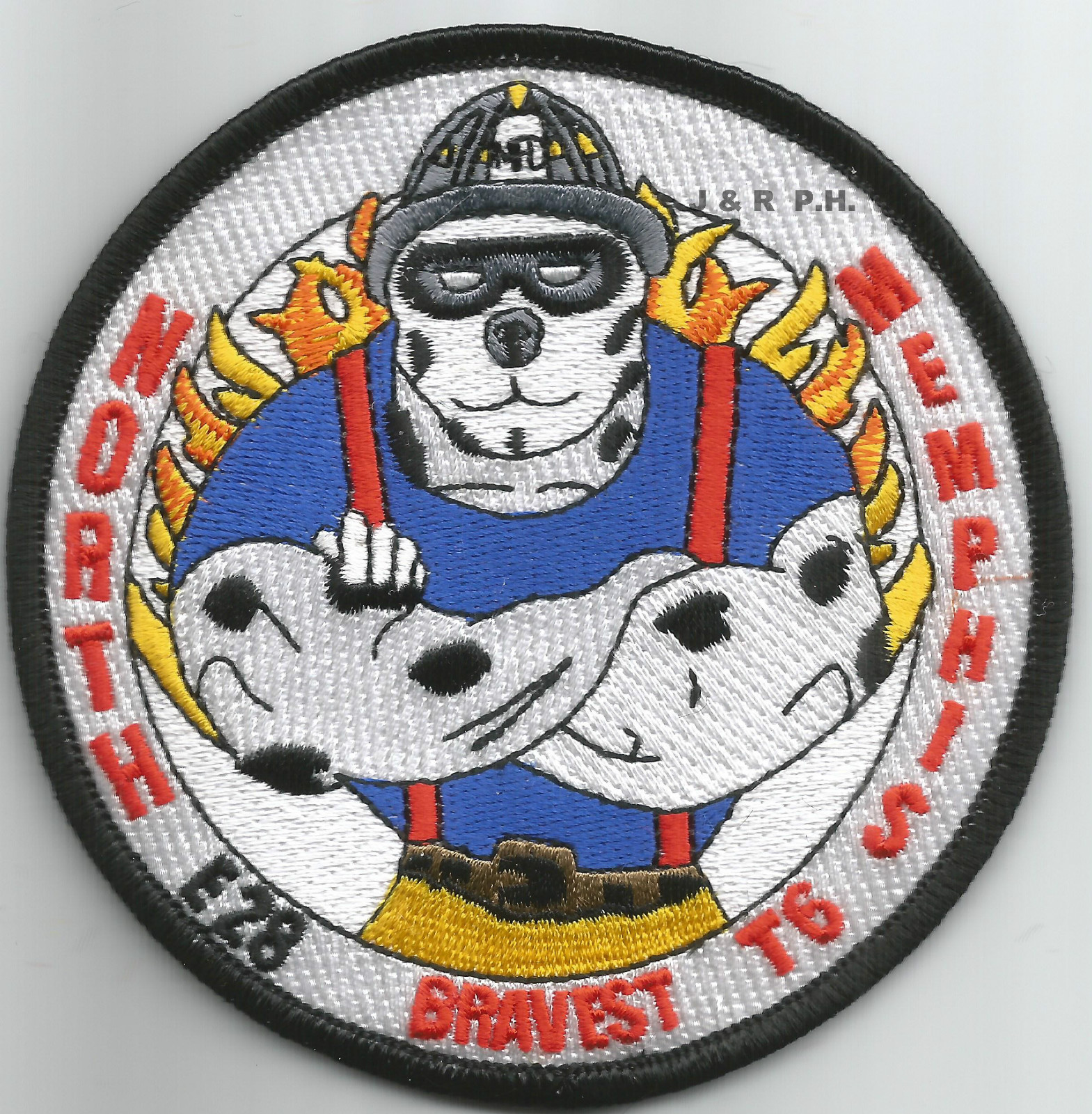 Memphis  Engine-28 / Truck-6  "Bravest", Tennessee (4" round size) fire patch