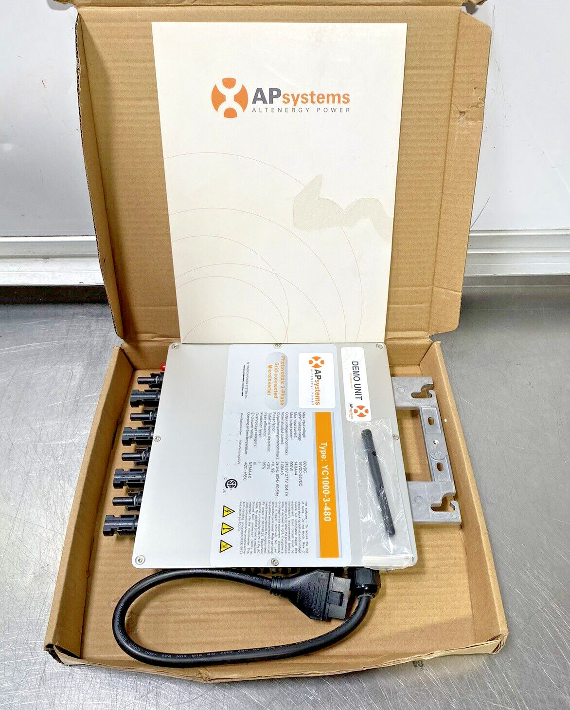 APsystems YC1000-3-480 Microinverter , 3Ph , 277Y , 480V /New