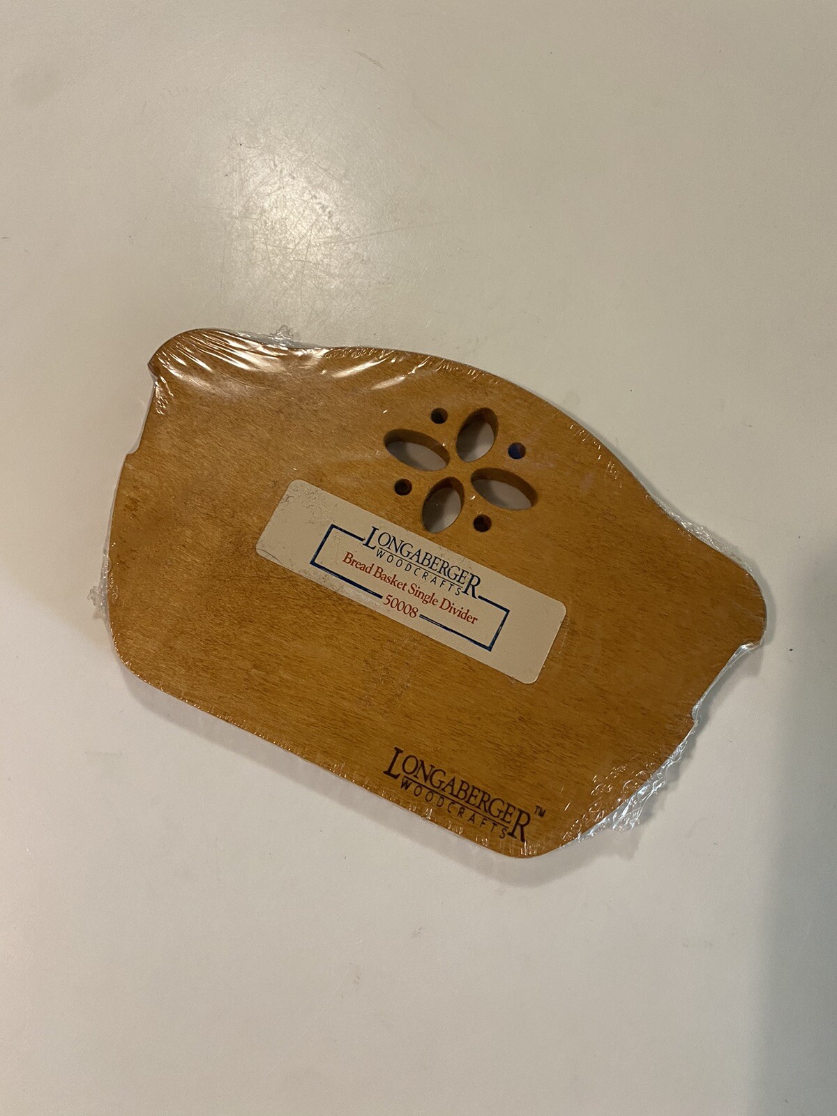 NOS Longaberger Woodcrafts Bread Basket Wood Single Divider 50008