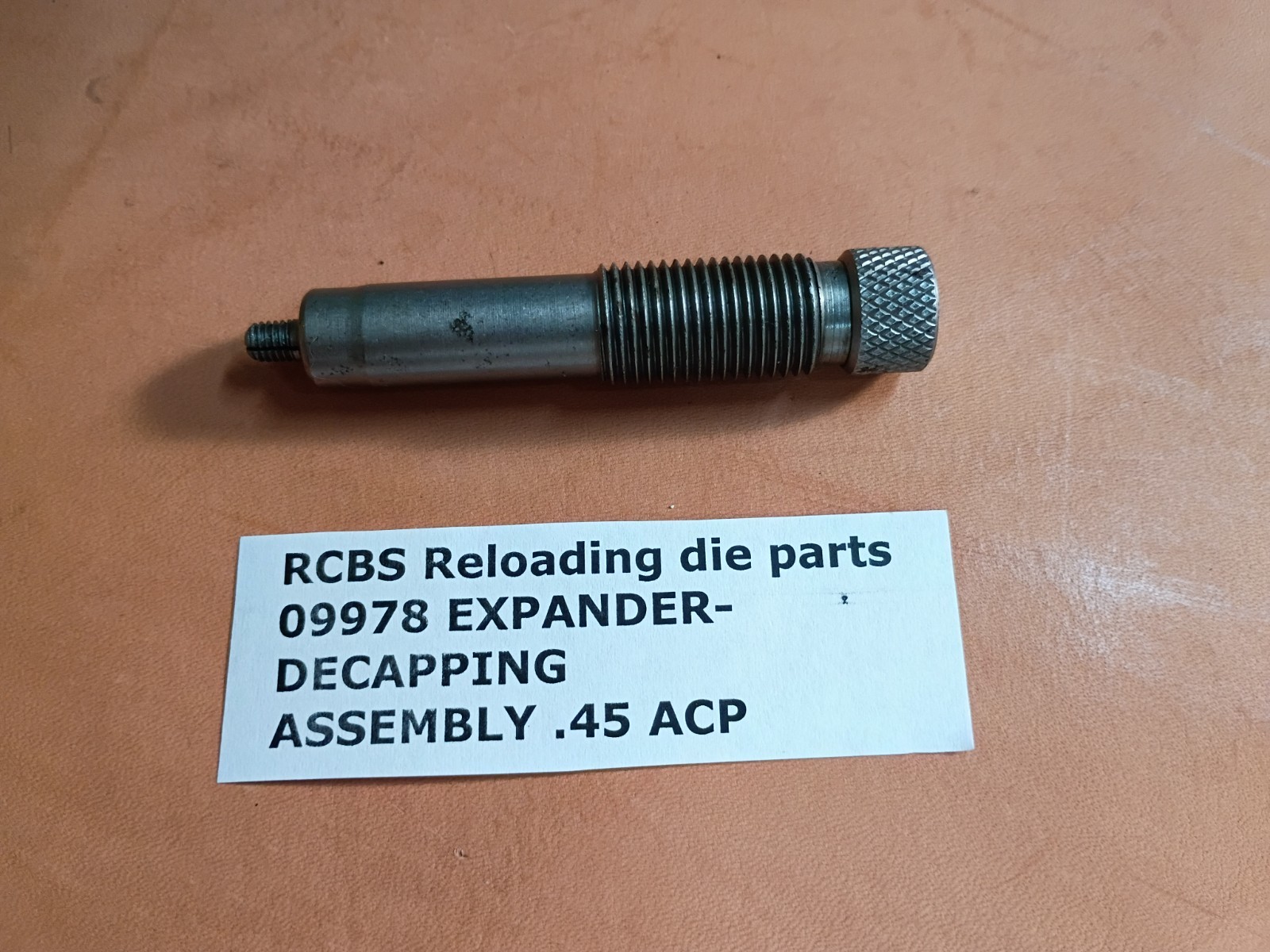 RCBS reloading die parts 09978 EXPANDER-DECAPPING ASSEMBLY .45 ACP