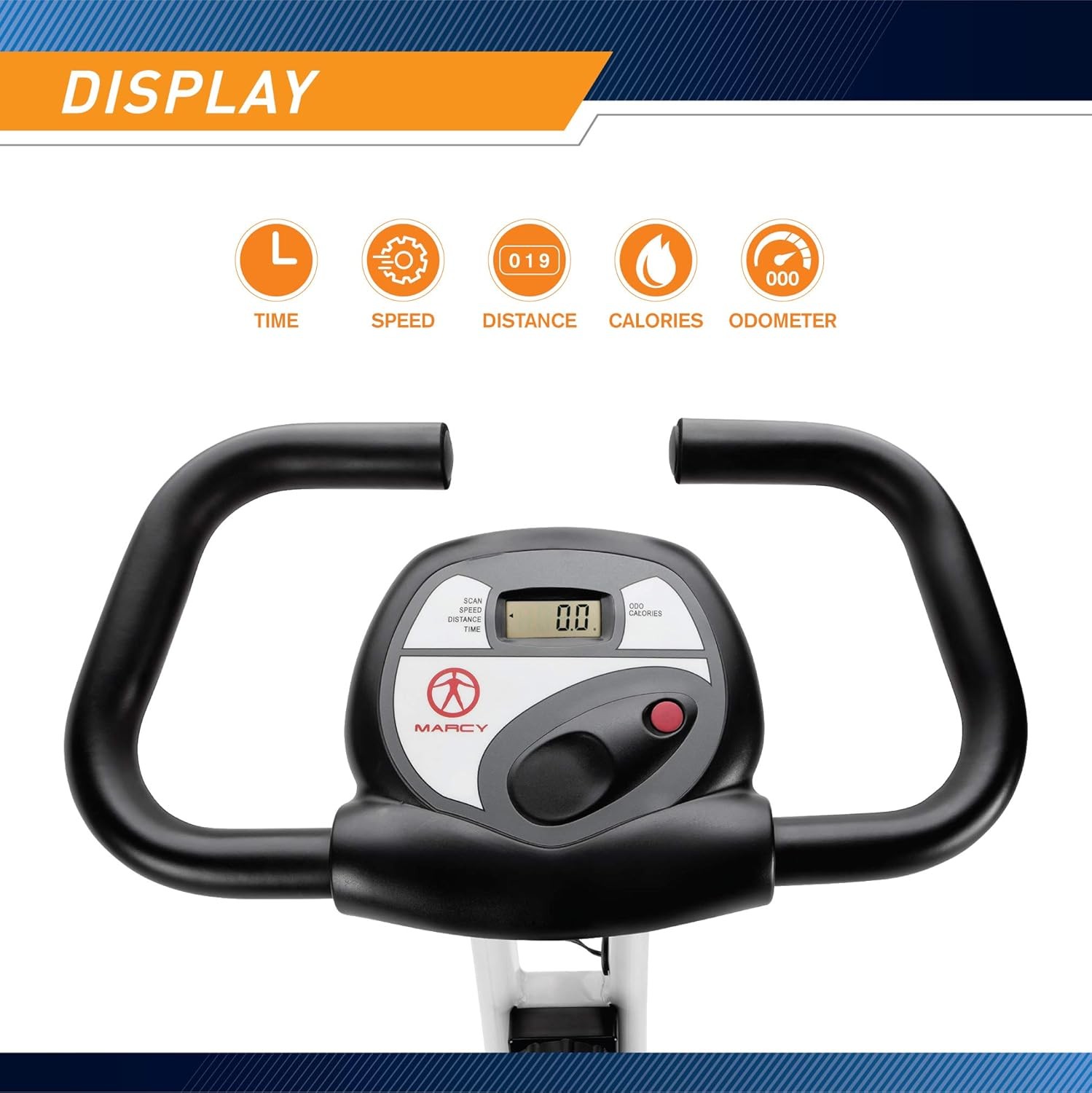 Marcy Foldable Upright Exercise Bike Cardio