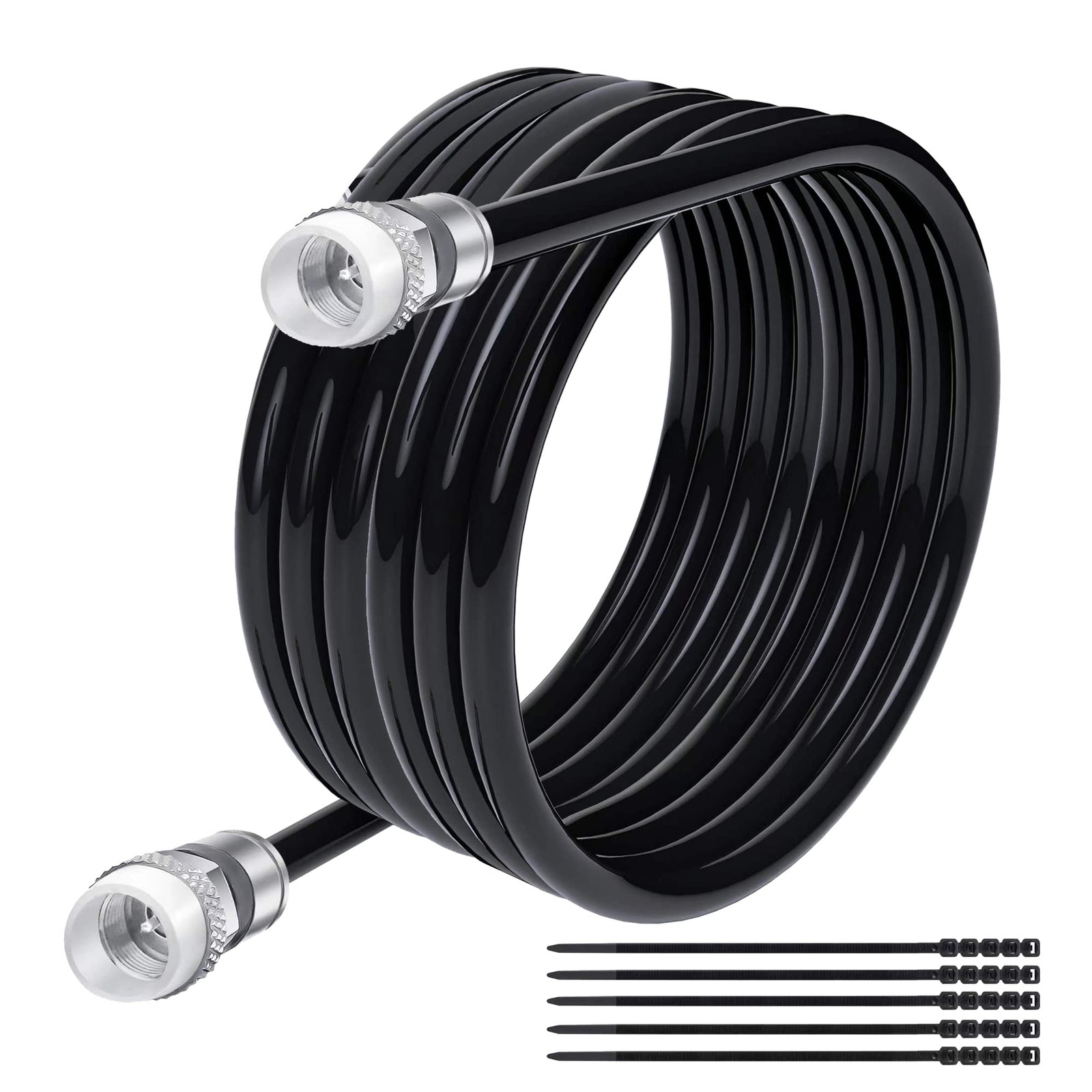 Elecan RG6 Coaxial Cable - 150 Feet Indoor/Outdoor Direct Burial 150FT, Blue