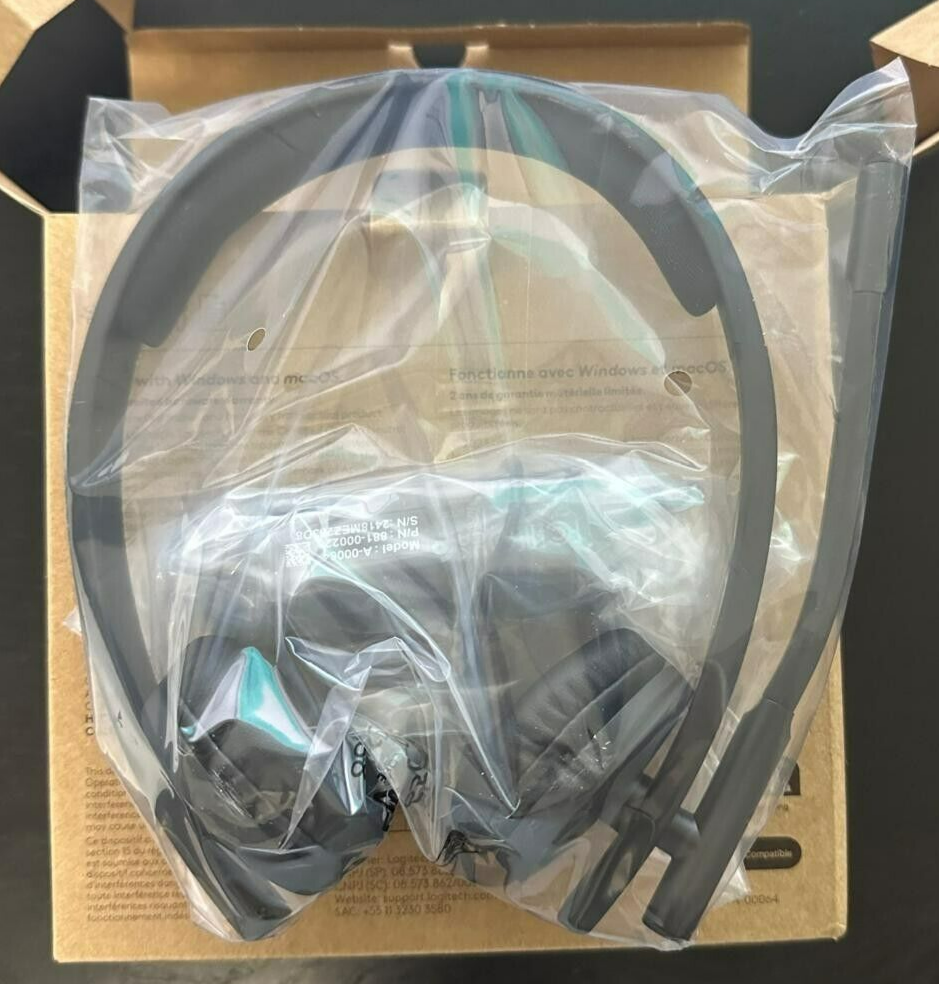 Logitech H570e USB Stereo Headset - Black (Model 981-000574)