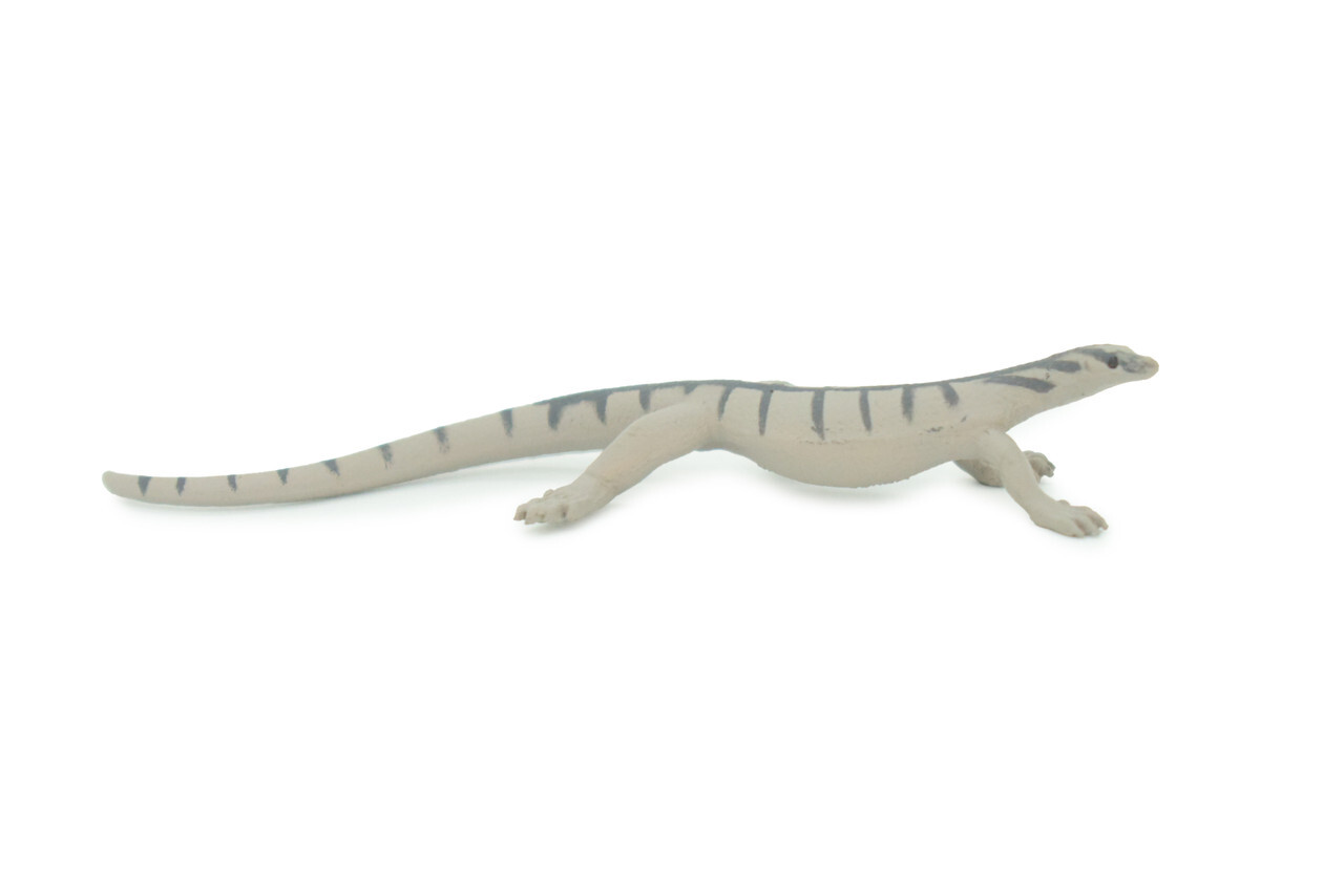 Desert Monitor Toy, Hand Painted Rubber Lizard Realistic Model Gift, 3" SF23 B45
