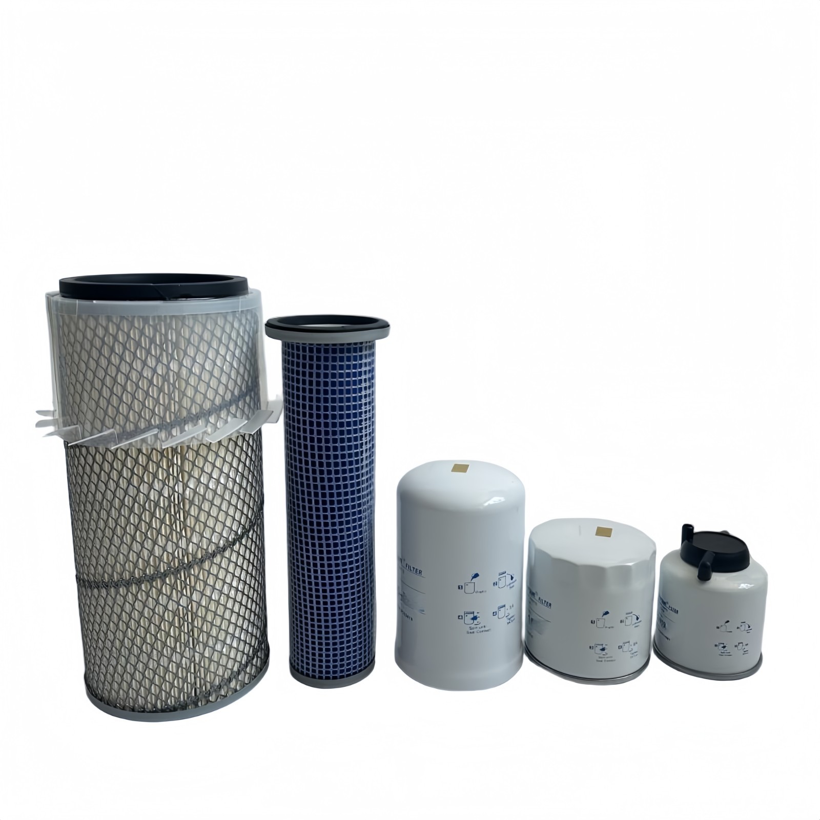 FILTER KIT FOR Bobcat S130 S150 S160 S175 S185 S205 W/Kubota V2203 Engine