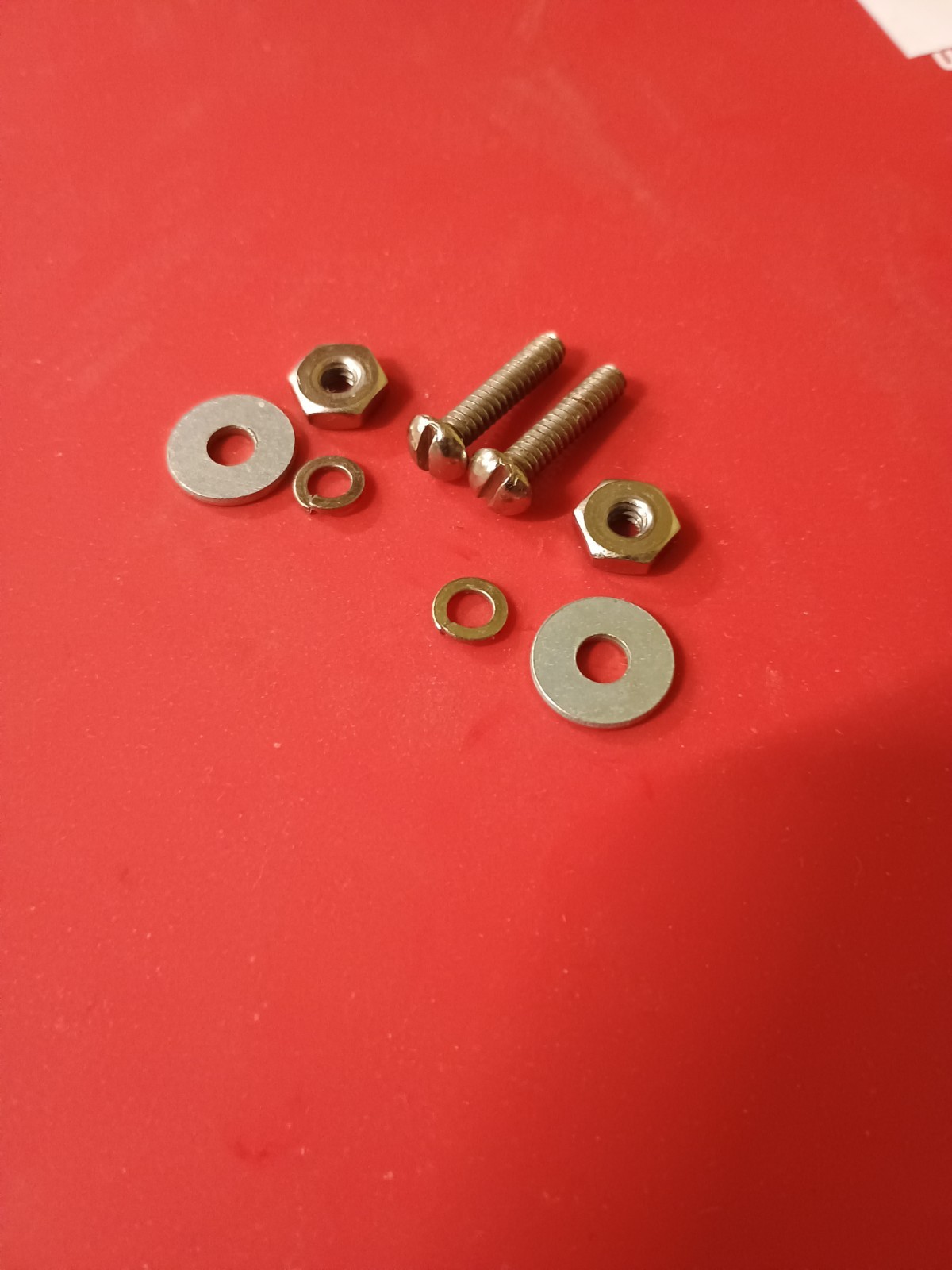 (2) VINTAGE LUDWIG BOLT ASSEMBLY TONE CONTROL STRAINER BUTT END-MOUNTING-MINT!