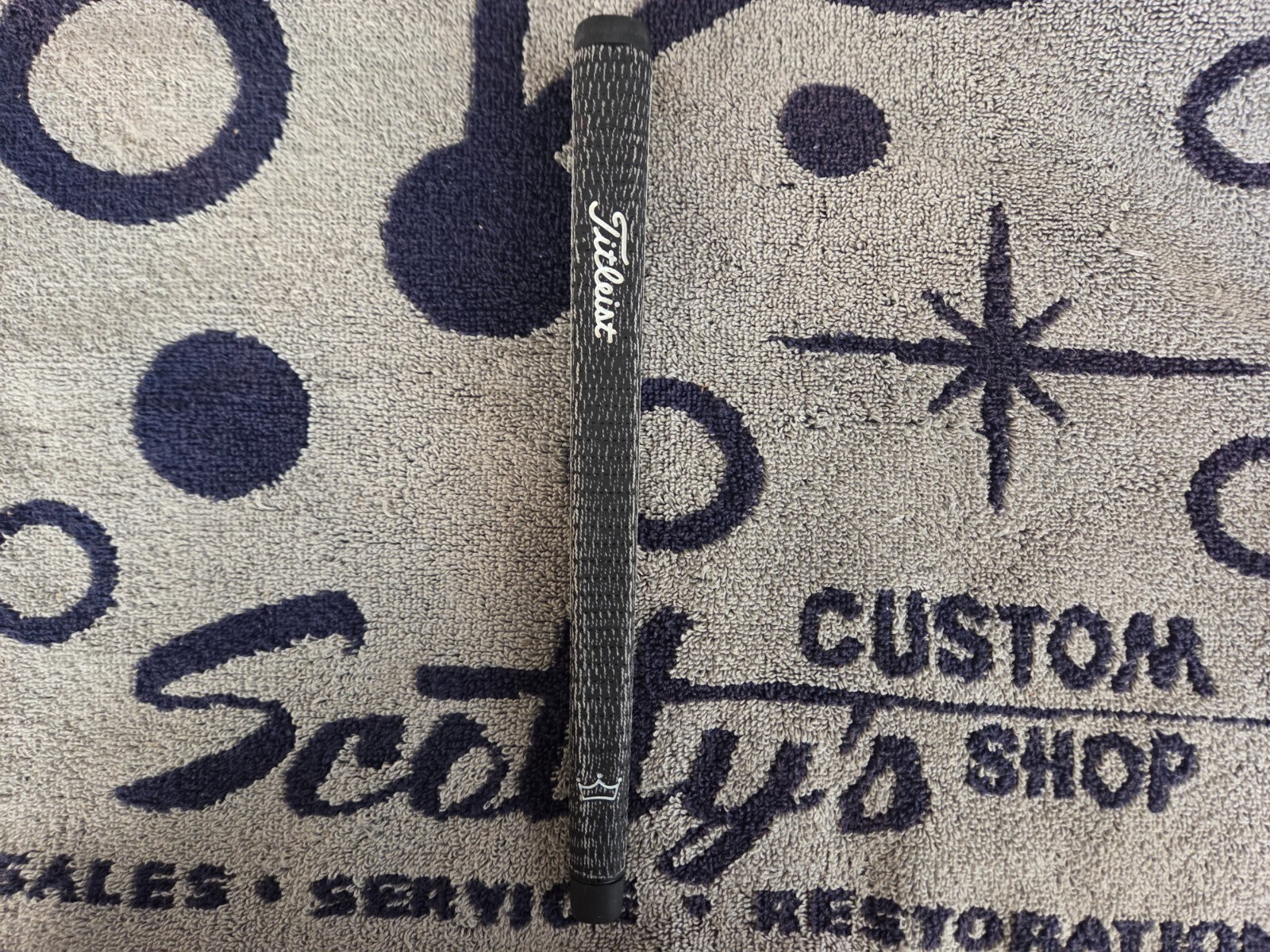 RARE SCOTTY CAMERON 3 CROWN BLACK FULL CORD PUTTER GRIP⛳⛳⛳73G-10.25" NOS