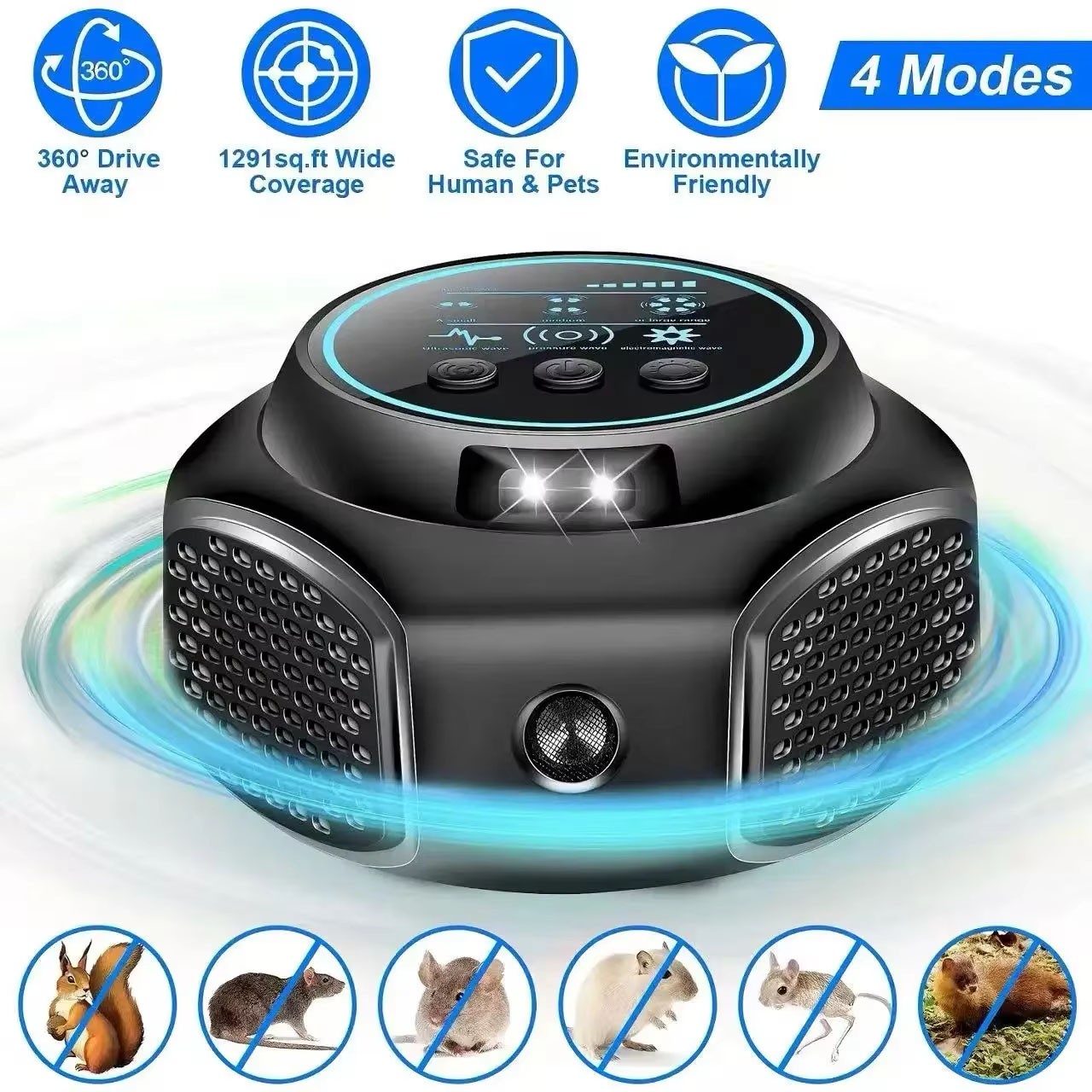 2026 Rodent Repellent Mouse Repellent Indoor Ultrasonic Pest Repeller Plug in