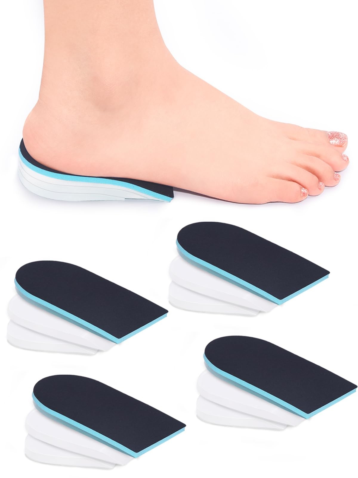 Heel Lift for Leg Length Discrepancy, Heel Pain Relief 【USA Made PORON】 Ortho...
