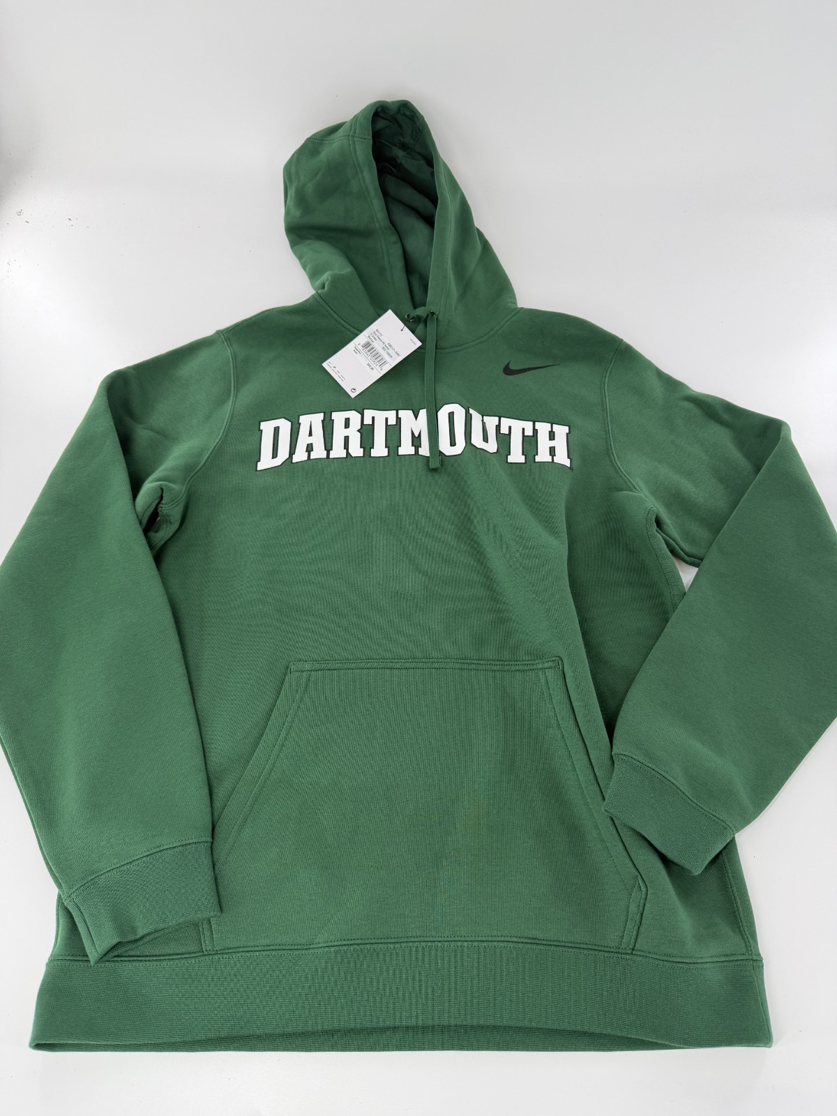 Dartmouth College Big Green Nike Mens Club Fleece Pullover Hoodie Green Sz S New