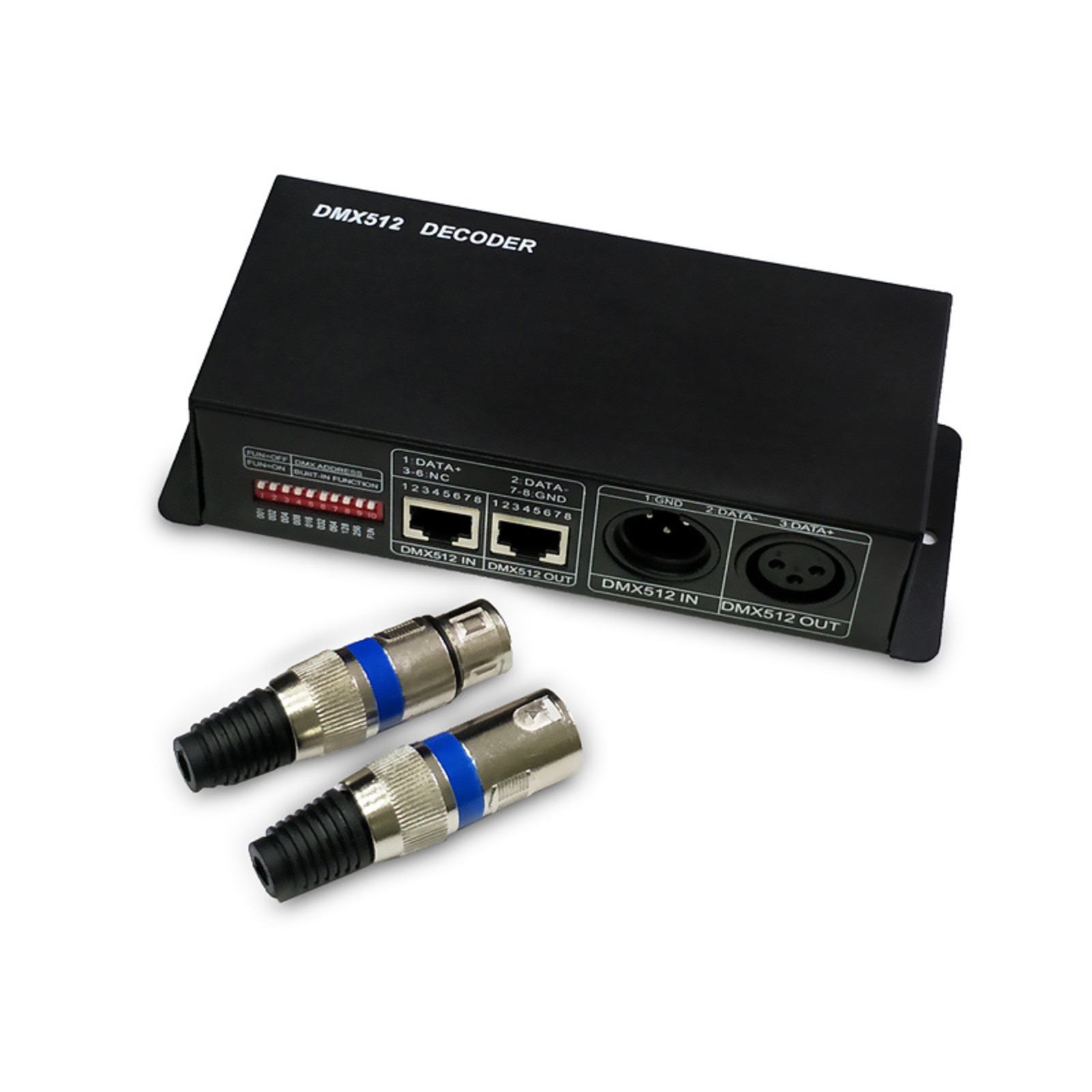 LED RGBW DMX 512 Controller Decoder Dimmer 4 Channel 8A For RGB LED Light