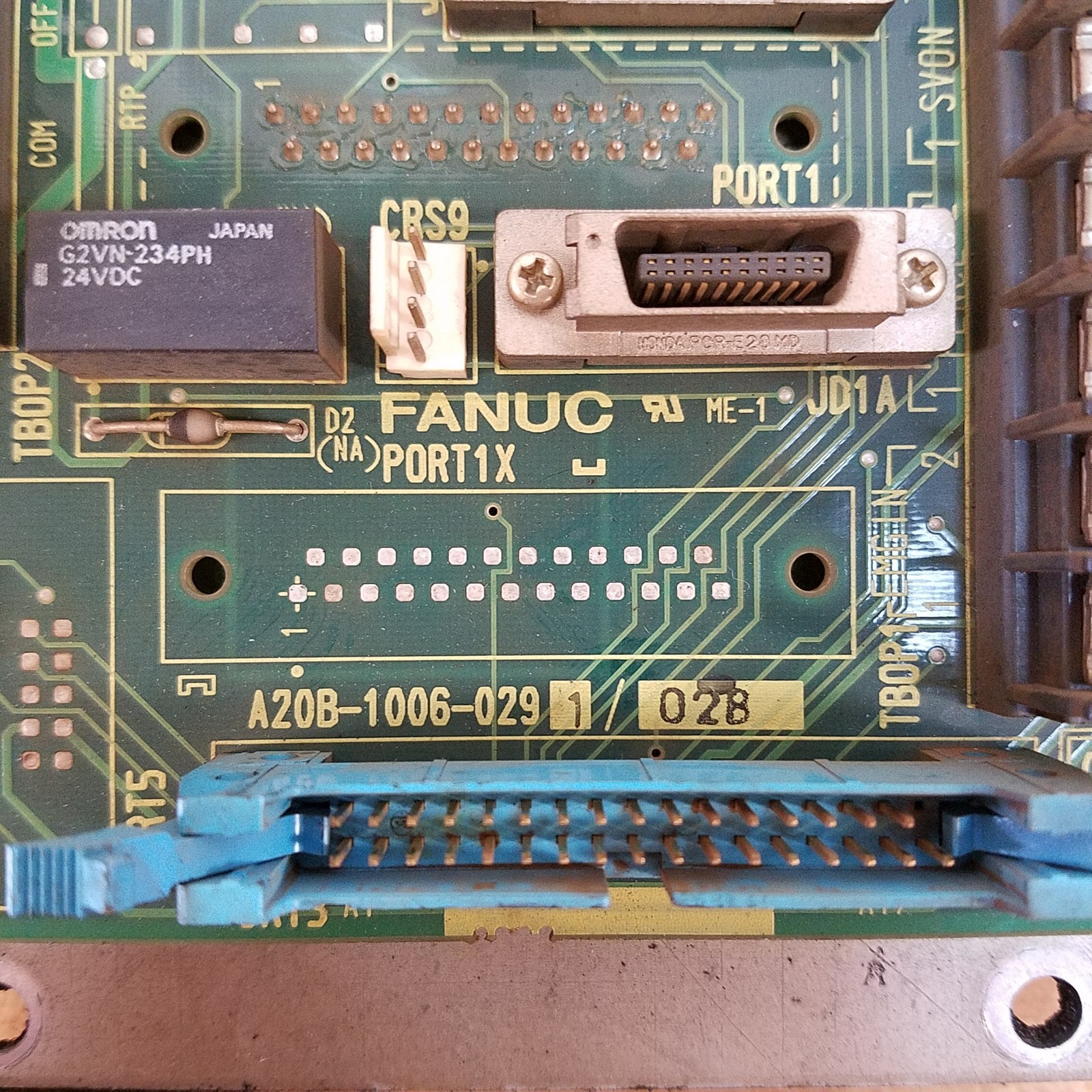Fanuc A20B-1006-0291/02B Operator Interface Board - USED