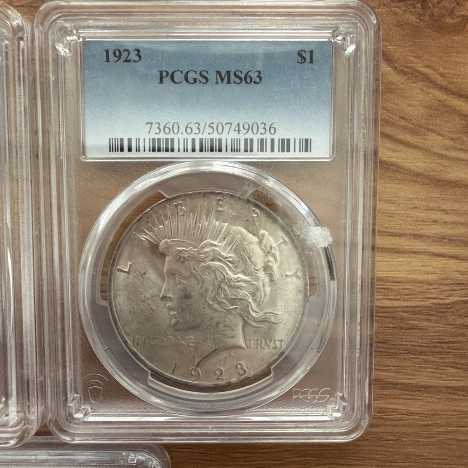 1923 Peace Silver Dollar PCGS MS63 Philadelphia