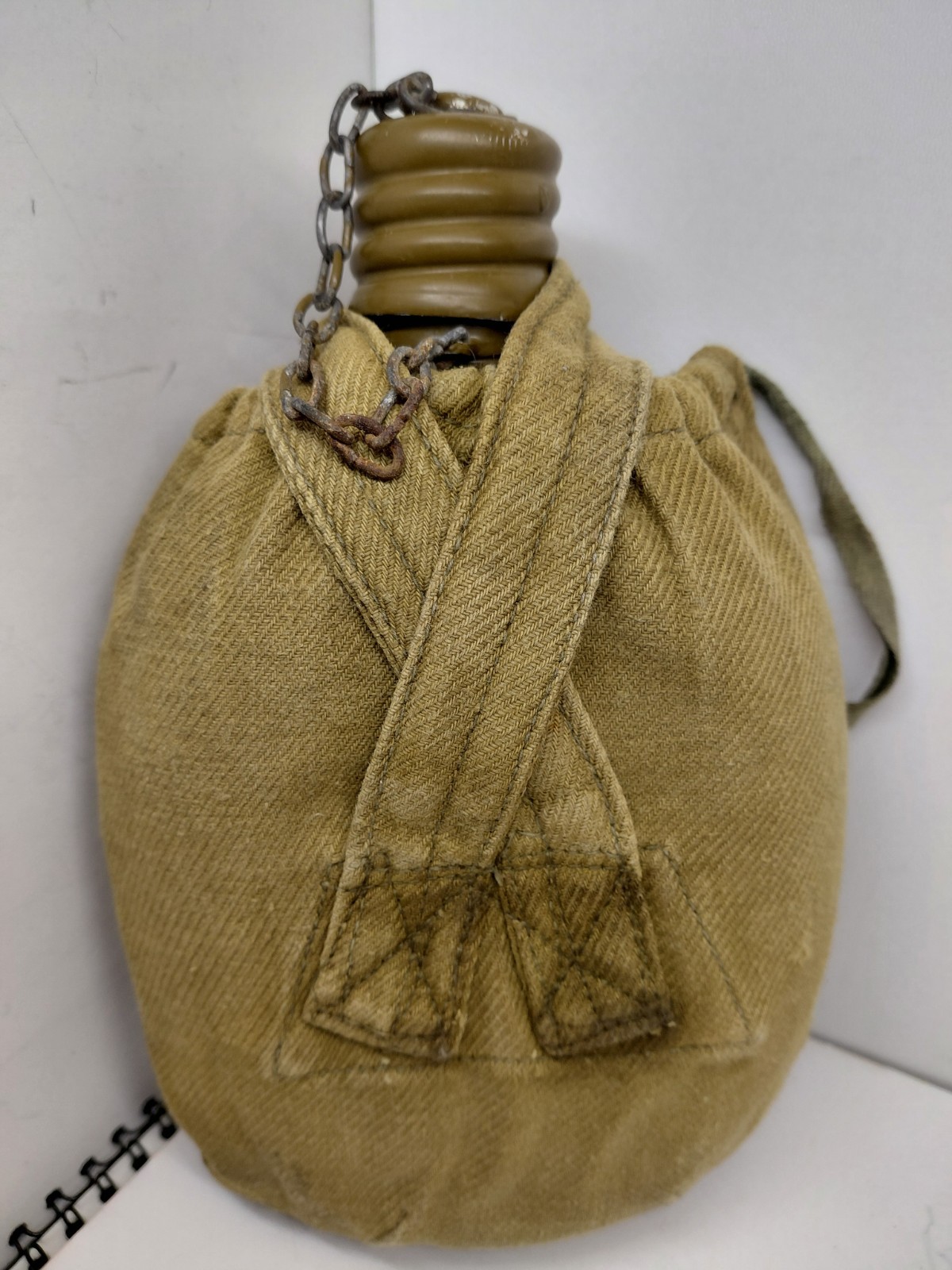 Vintage Soviet Russian Army Gear Water Aluminum Flask Canteen Bottle 1980s USSR