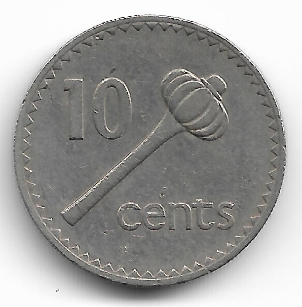 Fiji 10 Cents 1969 KM# 30