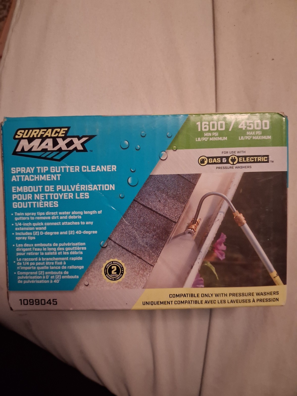 Surface Maxx Gutter Cleaner Spray Tip Attachment Compatible Pressure Washer NEW