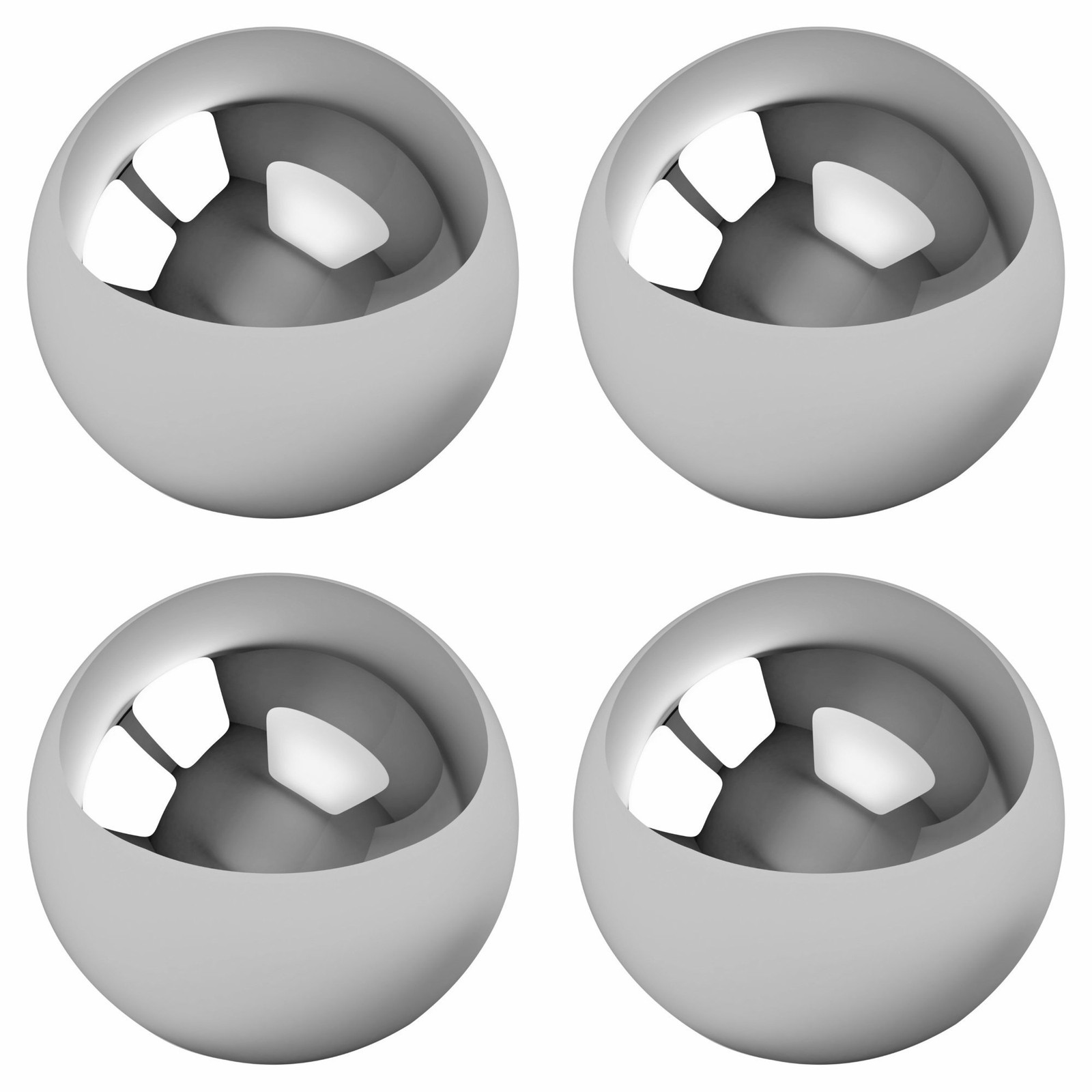 BC Precision 4 Pack Replacement Balls for Labyrinth Game (1/2 Inch Steel) –...