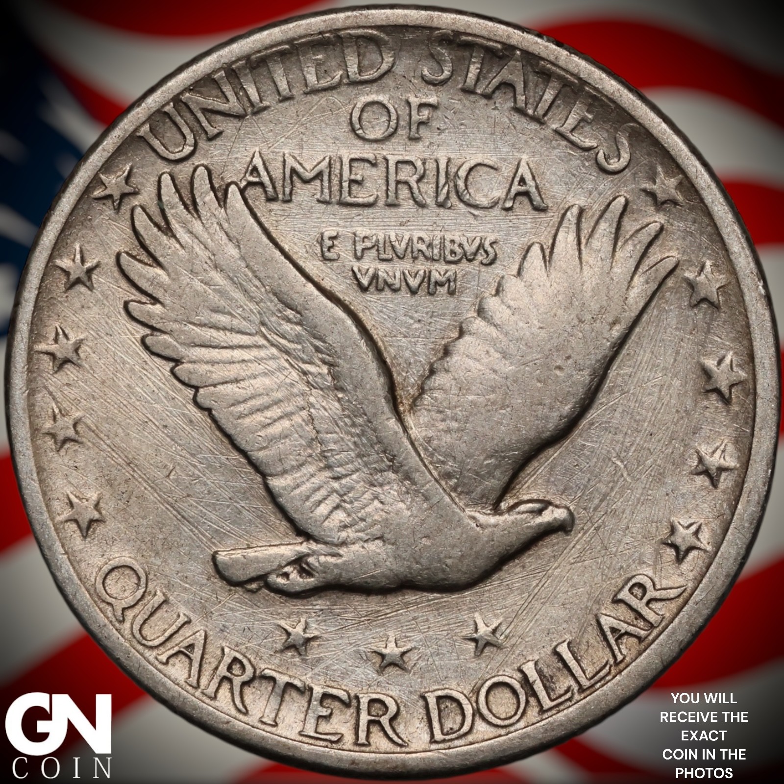 1929 D Standing Liberty Quarter A5435